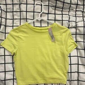 Target yellow/greenish crop top